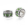 Alloy Rhinestone European Beads MPDL-Q212-001E-RS-3