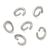 Tarnish Resistant Oval 304 Stainless Steel Open Jump Rings STAS-R067-01-1