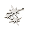 201 Stainless Steel Pendants STAS-R133-01P-01-2