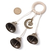 Iron Bell Pendant Decoration HJEW-JM02484-3