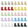 40Pcs 10 Styles Spray Printed Alloy Pendants FIND-TA0002-38-2