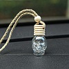 Skull Glass Empty Refillable Car Perfume Bottle PW-WG11FDA-02-2