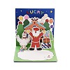 Square 3D Pop Up Paper Greeting Card AJEW-P123-A01-1