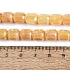 Anti-Tarnish Electroplate Glass Beads Strands EGLA-N027-03A-09-4