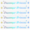 PVC Passenger Princess Self Adhesive Car Stickers STIC-WH0013-11A-1