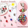 10Pcs Handmade Polymer Clay Rhinestone Pendants RB-YW0001-29A-4