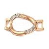 Alloy Crystal Rhinestone Teardrop Connector Links Charms FIND-M042-01G-NR-1