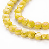 Opaque Electroplate Glass Beads Strands EGLA-N007-002-B01-3