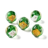 Handmade Gold & Silver Foil Lampwork Beads GLAA-G107-07B-03-2