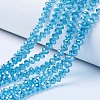 Electroplate Glass Beads Strands X-EGLA-A034-T10mm-A13-1