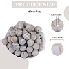 80Pcs Round Silicone Focal Beads SIL-SZ0001-24-31-2