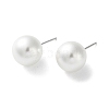 Imitation Pearl Stud Earrings EJEW-P296-21D-P-1