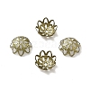 Ion Plating(IP) 304 Stainless Steel Flower Fancy Bead Caps STAS-G085-16AB-1