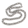 9MM 304 Stainless Steel Byzantine Chain Necklaces for Men SA-T001-02AS-4