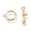 Brass Toggle Clasps KK-F820-14G-2