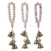 3Pcs Brass Bell Key Pendant Decorations HJEW-JM04230-2