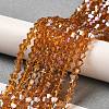 Transparent Electroplate Glass Beads Strands LS-GLAA-F029-2mm-A28-4
