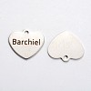 Non-Tarnish 201 Stainless Steel Heart Pendants LS-STAS-L165-A01-2