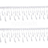 2Yards Polyester with Plastic Imitation Pearl Beads Tassel Ribbons OCOR-GF0004-99A-1