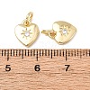 Brass Micro Pave Cubic Zirconia Charms RB-I078-67G-NR-2