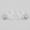304 Stainless Steel and Plastic Clip-on Earring Findings STAS-P208-01P-2