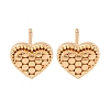 Brass Stud Earrings EJEW-D288-01G-2