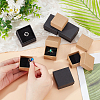   48Pcs 2 Styles Square Kraft Paper Cardboard Jewelry Ring Boxes CBOX-PH0002-24-3