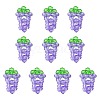 Handmade Acrylic Bead Pendants PALLOY-CJ00078-1