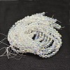 Imitate Austrian Crystal Electroplate Glass Round Bead Strands GLAA-F030-4mm-B01-3