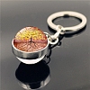 Glass Double-sided Ball Keychain PW-WG8BA2D-18-1