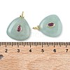 Dyed Natural White Jade  Pendants KK-C251-01C-02-3