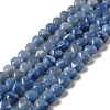 Natural Blue Aventurine Beads Strands G-B022-10A-1