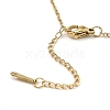 Lion Light Gold Brass Micro Pave Cubic Zirconia Pendant Necklaces NJEW-E105-17KCG-3