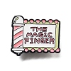 Barber Shop Alloy THE MAGIC FINGER Enamel Pins Brooches JEWB-U008-04C-1