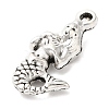 Tibetan Style Alloy Mermaid Pendants TIBEP-Q043-223-RS-2