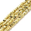 Electroplate Glass Beads Strands X-EGLA-D030-16A-03-1