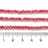 Electroplate Opaque Glass Beads Strands EGLA-A035-P3mm-A03-4