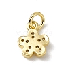 Brass Micro Pave Cubic Zirconia Charms ZIRC-F132-71G-2