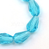 Transparent Glass Bead Strands GLAA-R168-4x6-01C-2