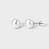 Elegant Titanium Steel Imitation Pearl Stud Earrings NB5919-11-1