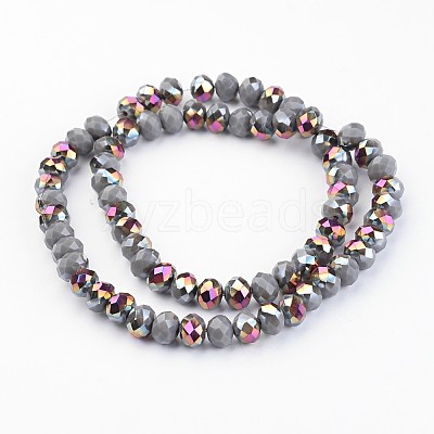 Electroplate Glass Beads Strands EGLA-P018-8mm-H07-1A-1