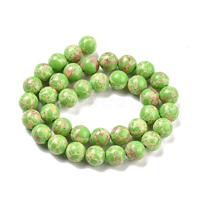 Synthetic Imperial Jasper Beads Strands G-E568-01C-01-1