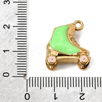 304 Stainless Steel Enamel Pendants SA-CBA7FC1-15G-02-1