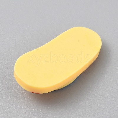 Opaque Resin Cabochons RESI-WH0077-30D-1