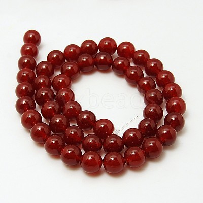 Natural Carnelian Beads Strands G-G338-6mm-02-1