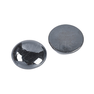 Synthetic Non-magnetic Hematite Cabochons G-H1596-FR-25mm-31-1