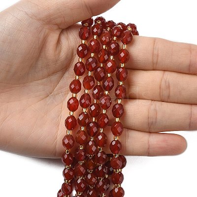 Natural Carnelian Beads Strands G-F809-A22-01-1