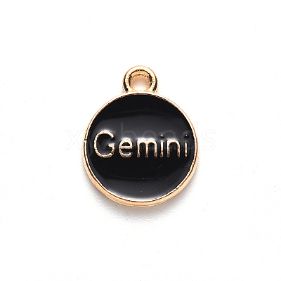 Alloy Enamel Pendants X-ENAM-S124-01A-08I-1