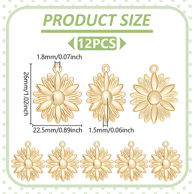 12Pcs Brass Pendants KK-UN0005-08-1