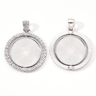 Alloy Pendant Cabochon Settings LS-PALLOY-S107-005P-RS-1